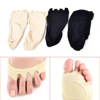 5 toes leaks lady invisible socks with soft pad to relieve foot pain and relief feet fatigue for women high heels shoes w0005