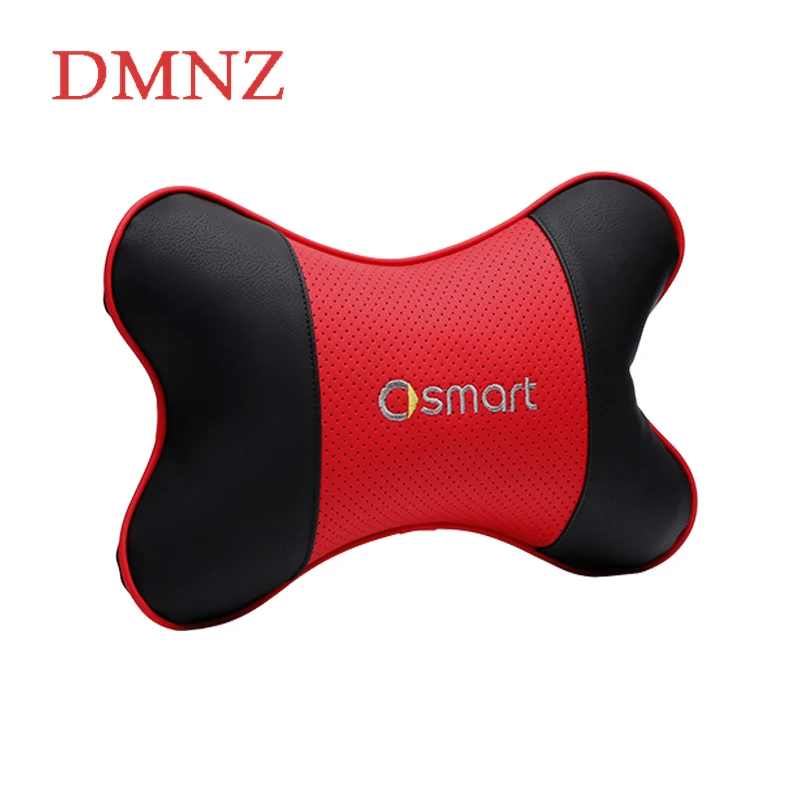 

Car accessory PU Leather headrest memory foam Head Neck Rest Cushion car neck pillow for smart 453 450 451 fortwo forfour