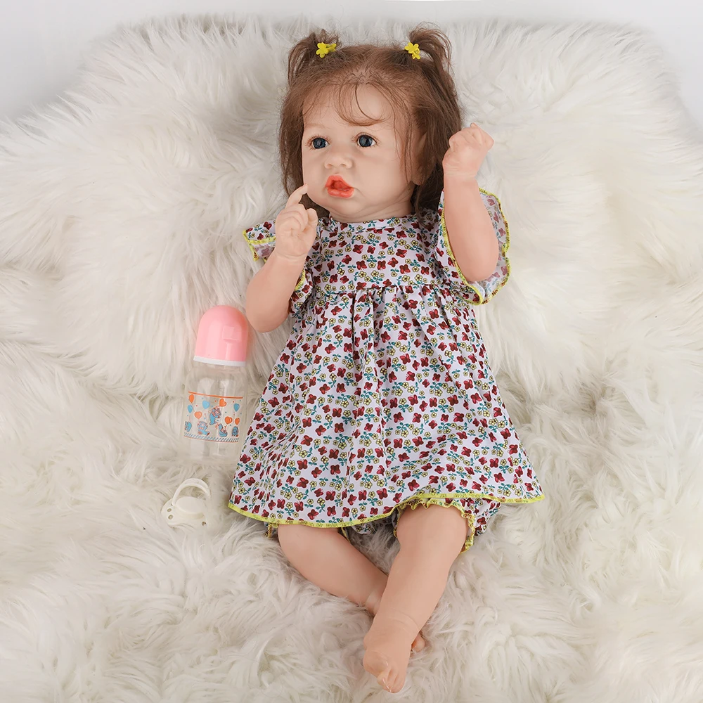 

New silicone reborn baby dolls Realistic Reborn Baby Dolls Silicone Soft Kids Christmas Gift Best Playmates