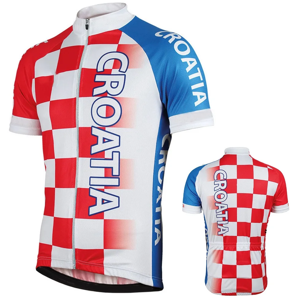2020 Хорватия Велоспорт Джерси с коротким рукавом летняя велосипедная одежда