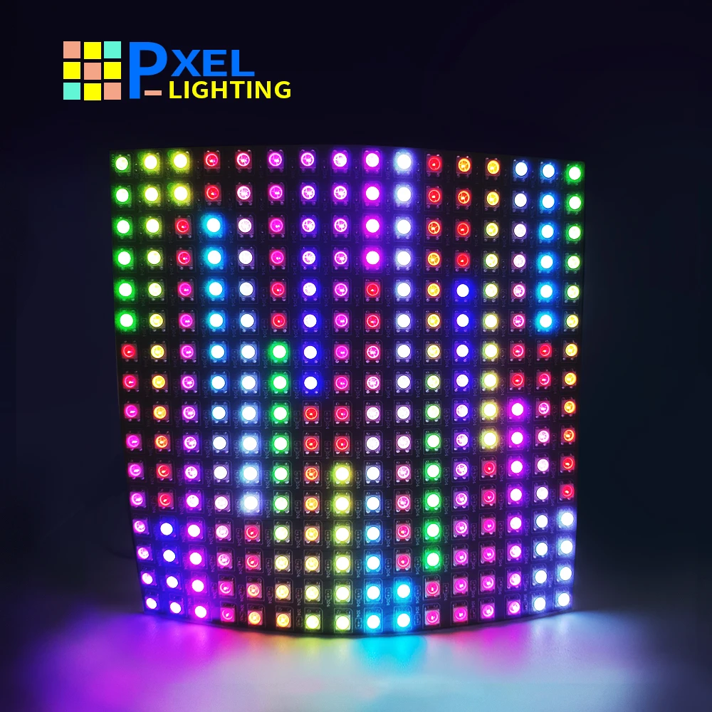 

8*8/16*16/8*32 Pixel DC5V Full Color 256 Pixels Digital Programmed Addressable RGB LED led strip Screen WS2812B Panel Screen
