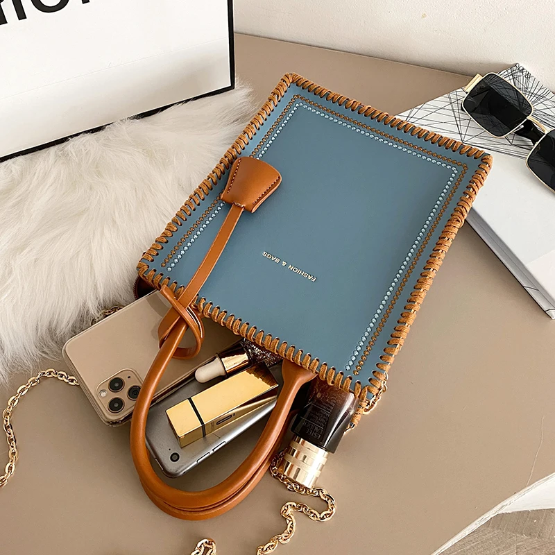 

2021 New Woman Shoulder Bag High Quality PU Chain Diagonal Small Bag Luxury Designer Handbag Underarm Bag 2021 Summer Female Bag