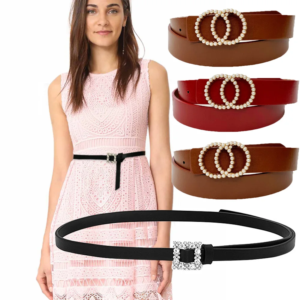 Женский пояс с двойным кольцом модный поясной ремень из искусственной кожи