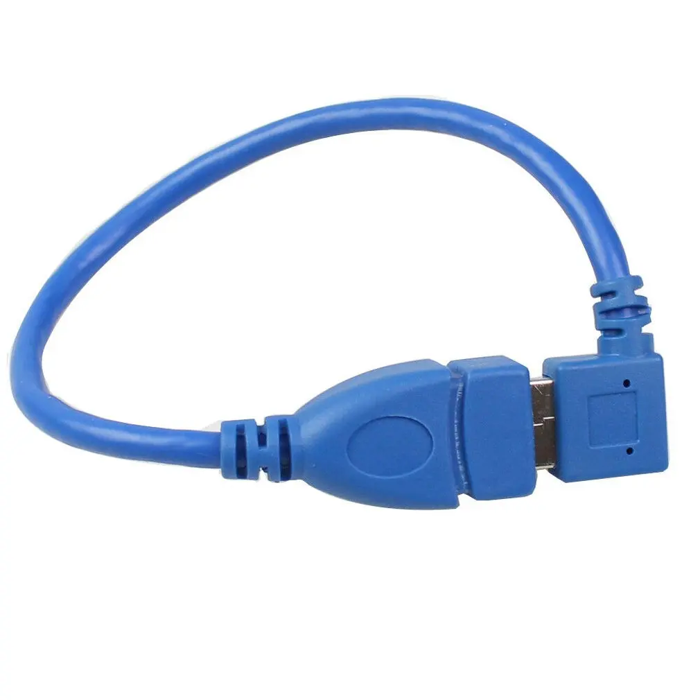 USB 3.0 Male to Female Super Speed Computer USB3.0 Extension Cable Left and Right Angle Black extending cable | Электроника