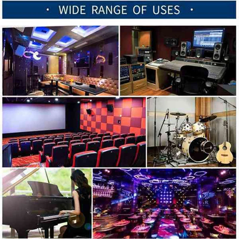 

20 Pcs Sound Insulation Board,Soundproof Padding and Beveled Edge Tiles,for Wall Decor &Sound Insulation Treatment