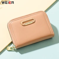 hot fashion candy color small wallets womens soft pu leather card holder purses ladies shopper credit card mini wallets female