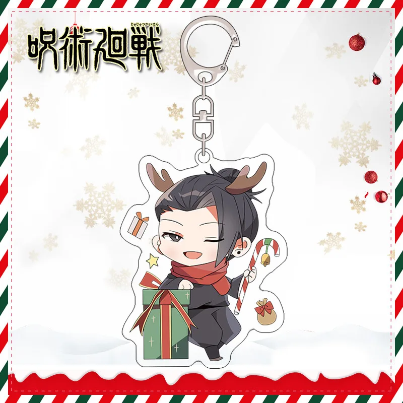 

Anime Jujutsu Kaisen Yuji Itadori Toge Inumaki Cute Acrylic Cartoon Keychain Christmas School Bag Itabag Pendant Keyring Gifts