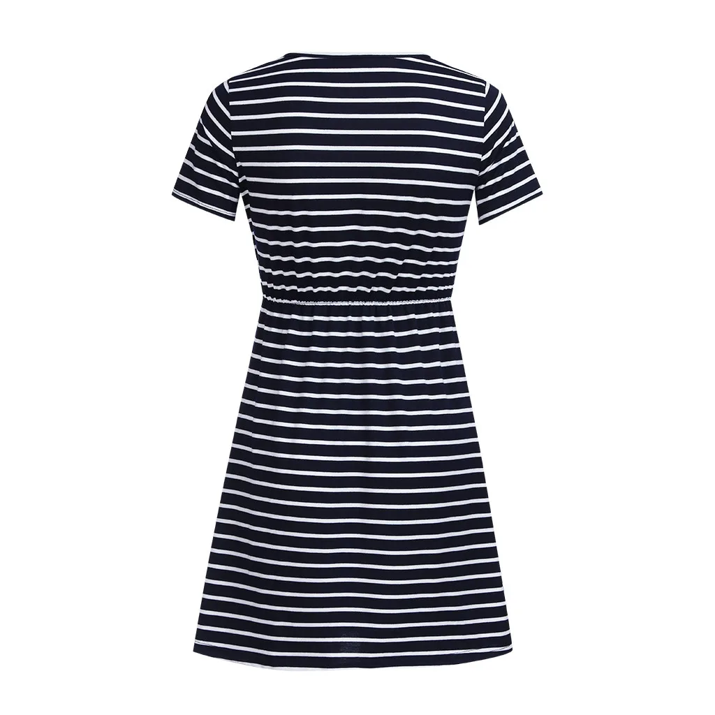 

ARLONEET Women's Maternity Striped Dress Nursing Nightgown Breastfeeding Sleepwear Summer dress pregnant