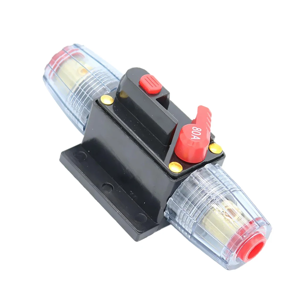 80AMP Автомобильная лодка DC 12 V 24 стерео аудио система автоматический выключатель