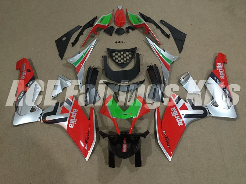 

Injection mold New ABS Whole Fairing kits Fit for Aprilia RSV4 1000 2009 2010 2011 2012 2013 2014 Bodywork set Cool Red silver
