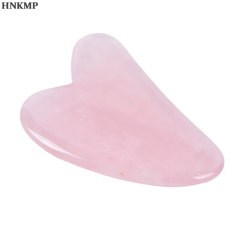 Розовый кварц нефрит доска гуаша Натуральный камень скребок китайский инструмент шеи иглоукалывания тела