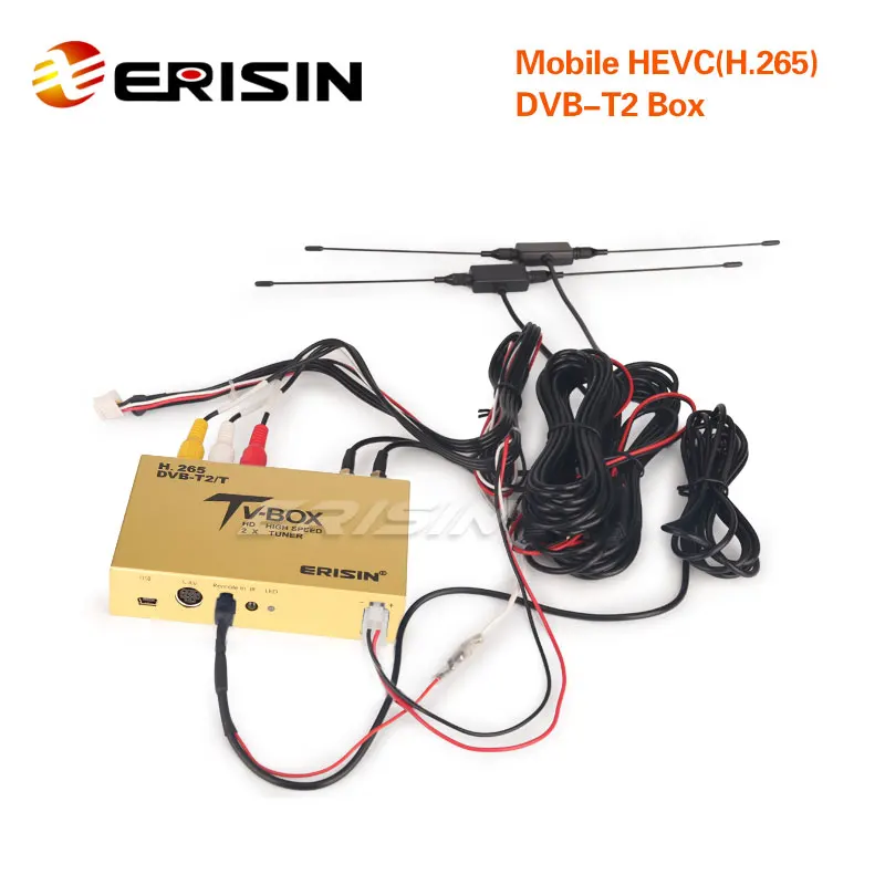 Erisin ES338 YB Car Mobile HDTV DVB T2 ресивер HEVC H.265 H.264 USB для ES59XX серии ES69XX ES8985V|ТВ-приемник
