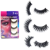 thick volume messy lashes professional makeup natural long full strip lashes 3 pairsbox 3d false eyelashes 2021 sale