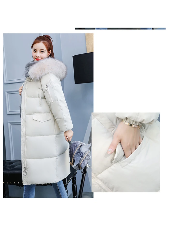 liva girl Casual Winter Jacket Women Coat Warm Parka Female Plus Big Size Long Jacket Quilted Coat With Fur Clothing