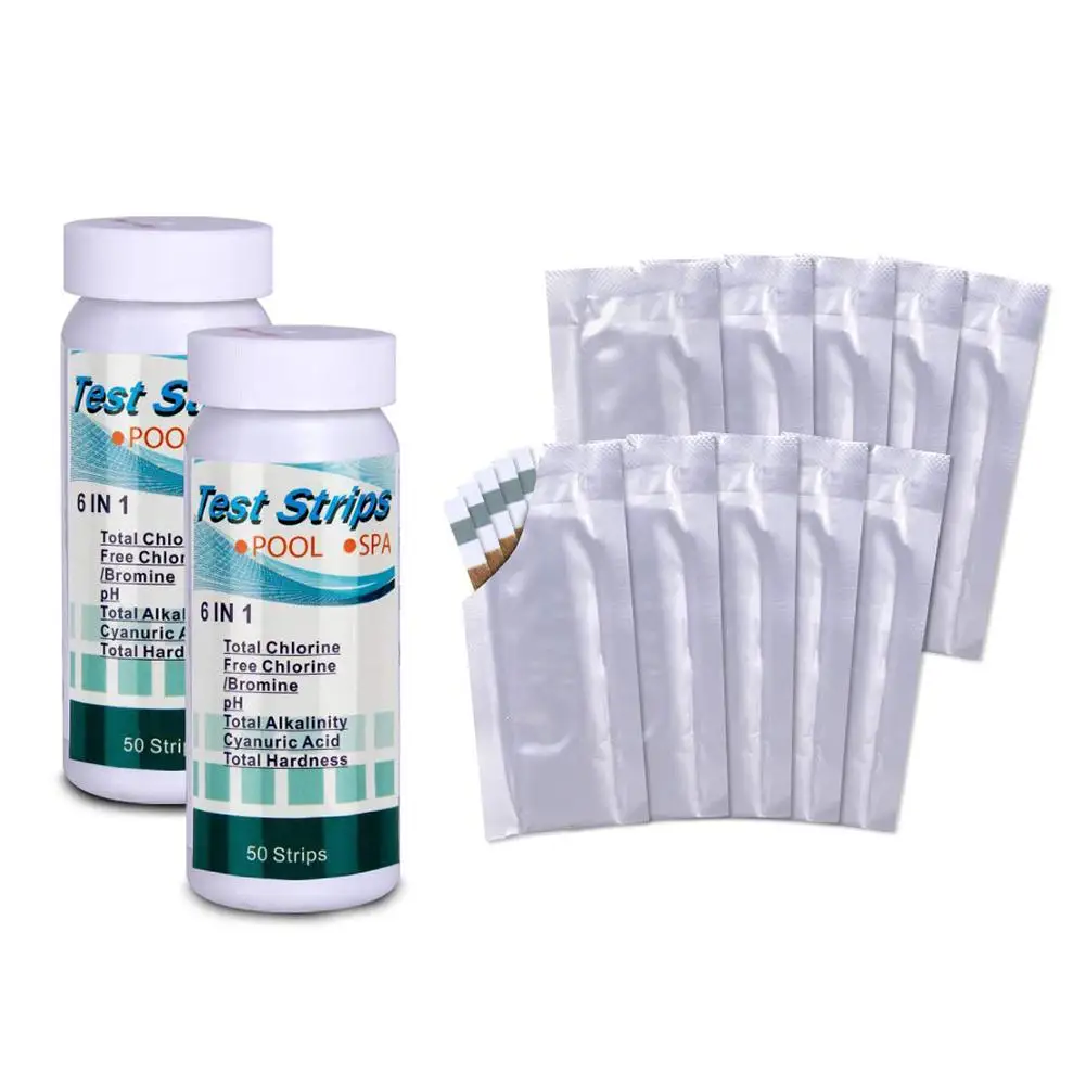 Тест полоска для бассейна 100 шт. тестовая бумага определения уровня PH общей