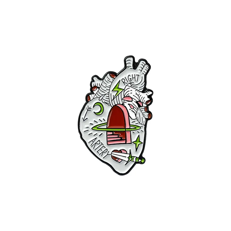 

Heart Enamel Pin Body Organs Enamel Pins Brooch Animal Lapel Pin Badges Anatomy Jewelry Gifts For Medical Students
