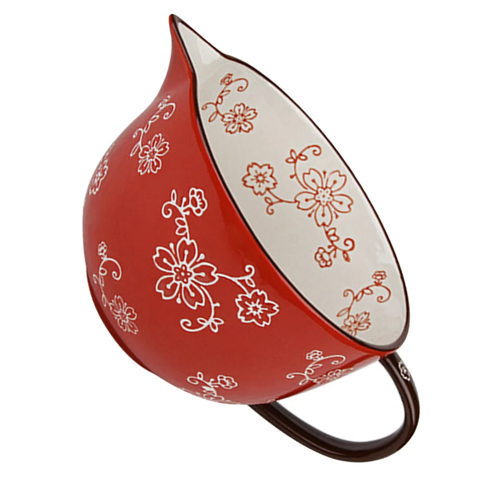 

1Pc Food Bowl Useful Egg Mixing Bowl Food Serving Bowl Salad Holder (Red)
