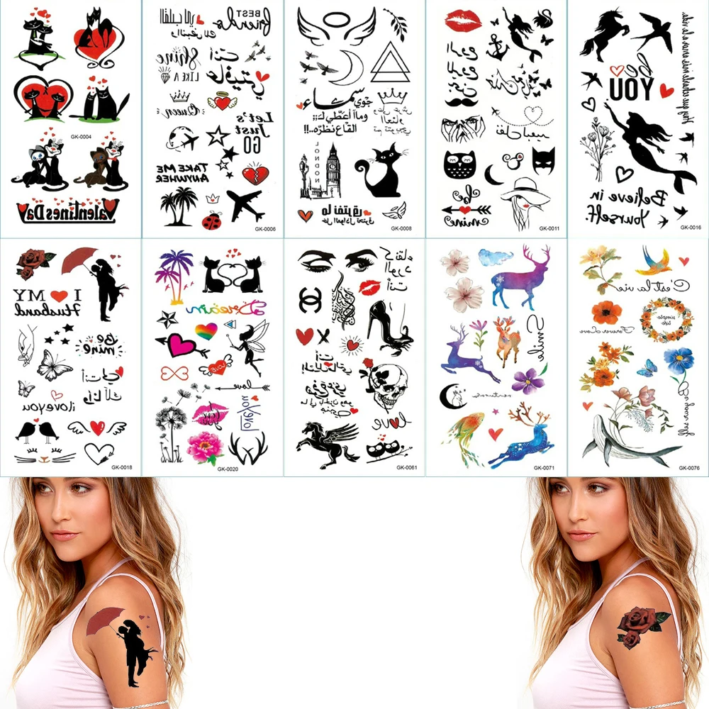 Креативные Временные татуировки сказочного эльфа стикер принцессы русалки для