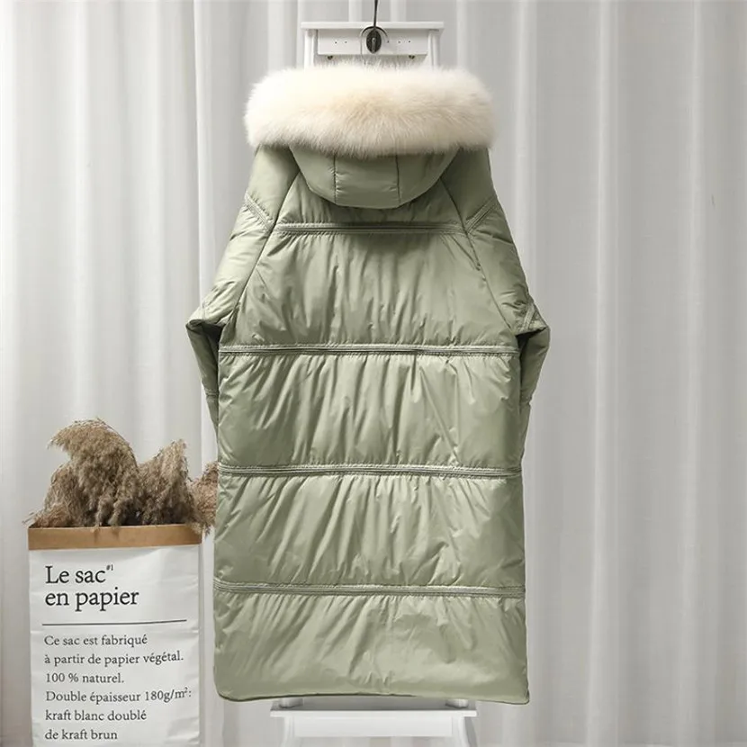 Женский пуховик средней длины модная свободная Студенческая куртка в Корейском