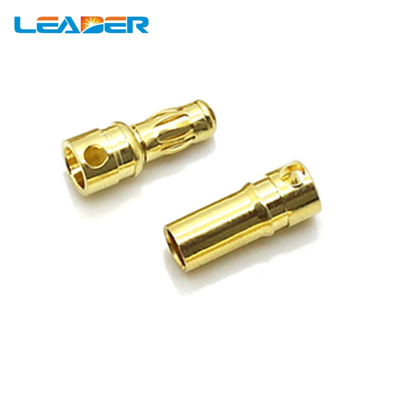 

50/100Pair 4mm Gold-Plated Musical Cable Banana Plug Adapter Audio Speaker Connector Plated Musical for Speaker Wire Amplifiers