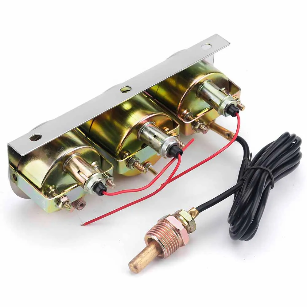 Автомобильный вольтметр измеритель температуры и давления воды 52 мм 3 в 1 |