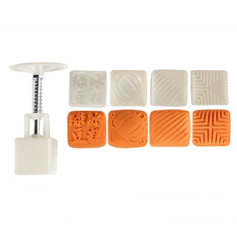 25 г квадратная пластиковая форма для лунного торта набор фестиваля кондитерские