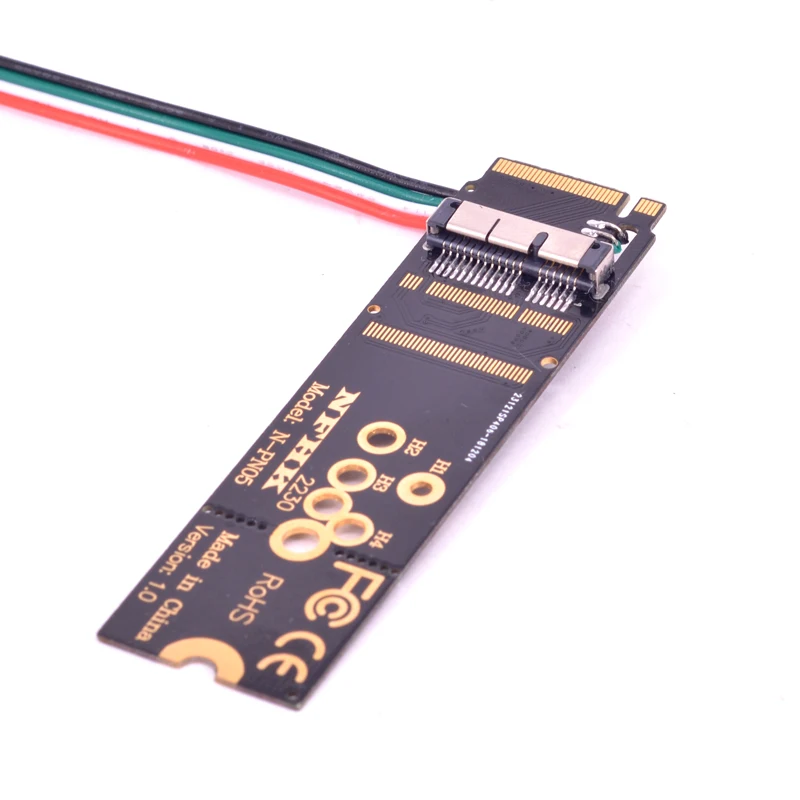 Адаптер M Key PCI e NVMe M2 M.2 для Macbook BCM943602CS BCM94360CS2 BCM943224PCIEBT2 BCM94331CD Wi Fi беспроводная