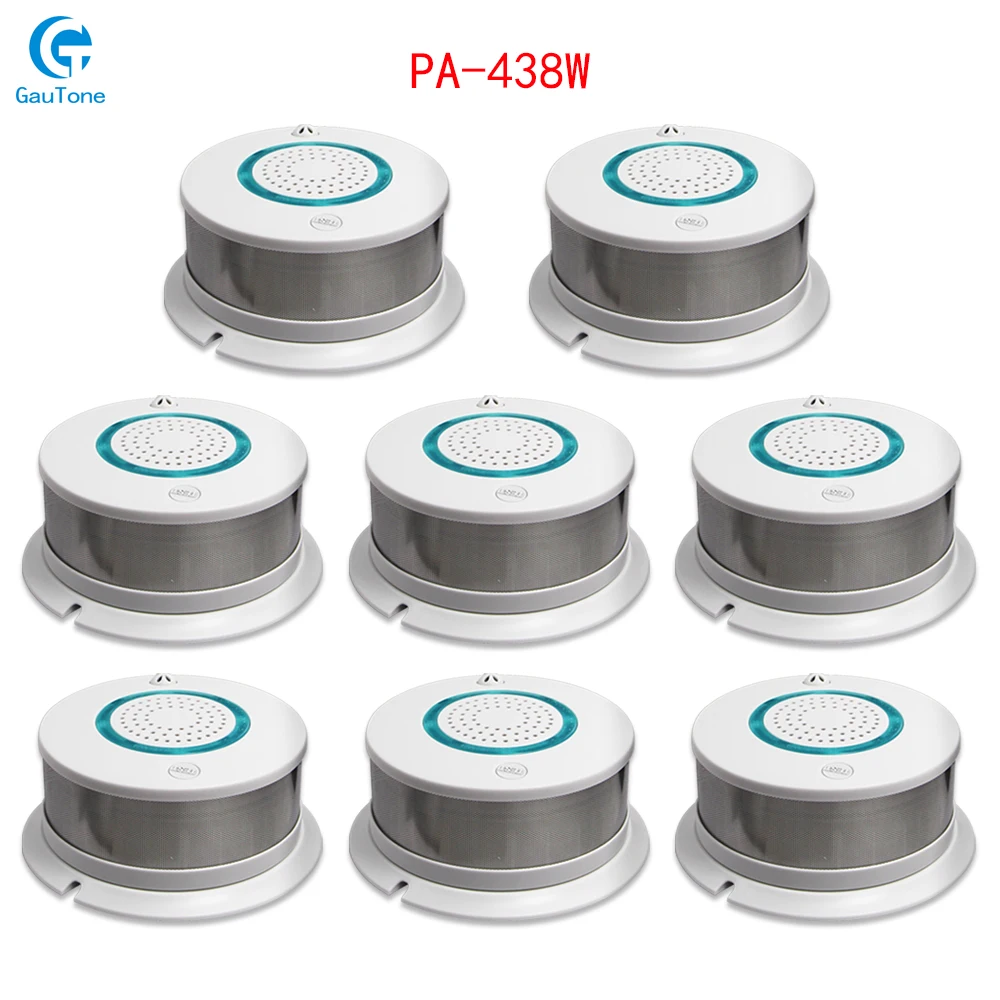 GT-015-PA-438W-8 Приложение дистанционное управление WiFi дым+ тепло Беспроводной детектор дыма пожарный дым чувствительный детектор датчик пожарное оборудование - Цвет: GT-015-PA-438W-8