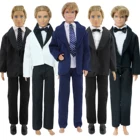 Высокое качество, наряд для куклы, смешанный Официальный галстук для делового костюма, смокинг, пальто, рубашка, штаны, Одежда для куклы Барби, аксессуары для куклы Кен