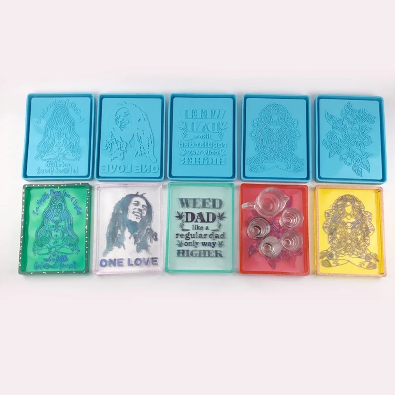 

Rolling Tray Epoxy Resin Mold Jewelry Storage Holder Silicone Mould DIY Crafts Serving Plate Home Decorations Casting Tools
