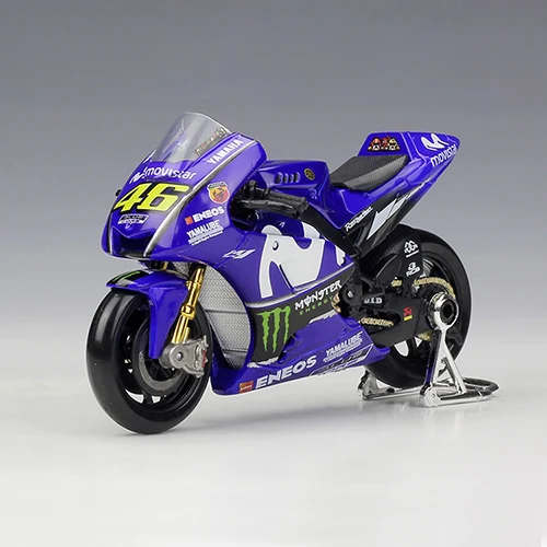 46 Maisto 1:18 модели мотоциклов YZR-M1 46 25 GP гоночный модельный двигатель миниатюрная гоночная игрушка для коллекции подарков - Цвет: 46