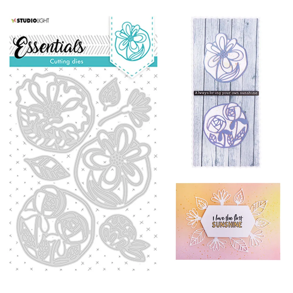 

New Top Flowers Craft Paper Card Metal Cutting Dies Essentials Frame Diy Scrapbooking Diary Album Decoration 3D Embossing Molds