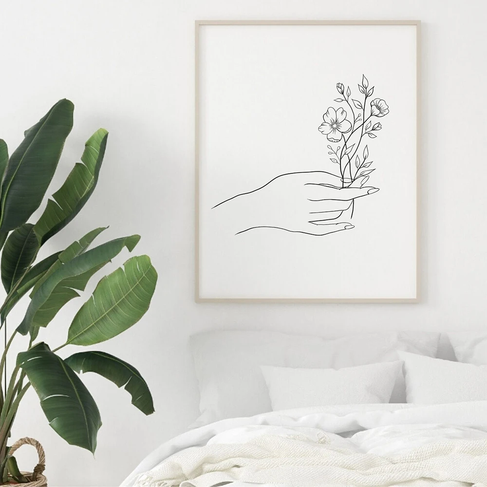 Абстрактная Минималистичная Картина на холсте для мамы и ребенка | Дом сад