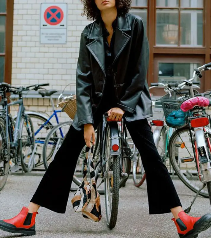 Женская короткая куртка бомбер из ПУ кожи с отложным воротником|Кожаные куртки| |