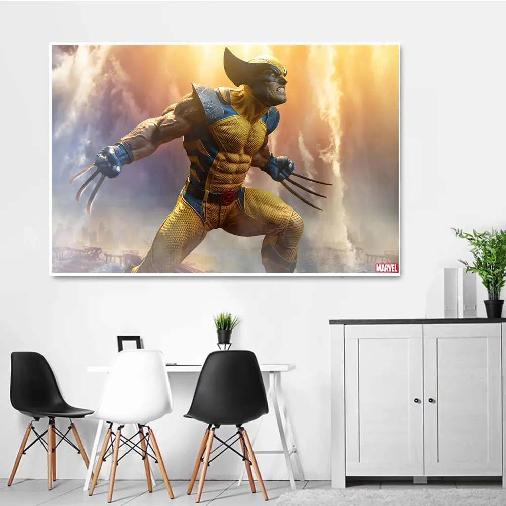 Настенный художественный постер с изображением героев из фильма Marvel Супергерои