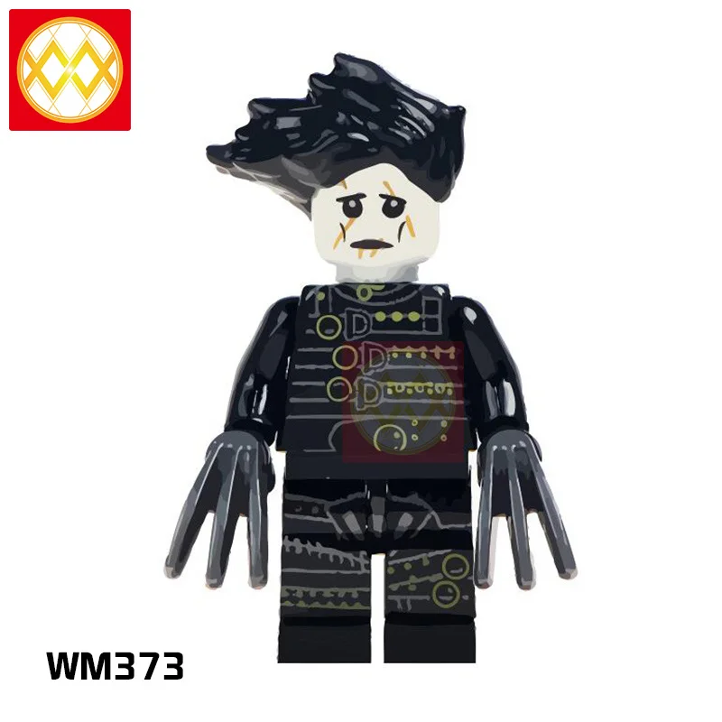 WM373edward Фильм ужасов WM6075 ужас Хэллоуин Фредди Майерс Джек Скеллингтон зомби Эрика дравена Билла Джейсона строительные блоки игрушки для детей - Цвет: WM373edward
