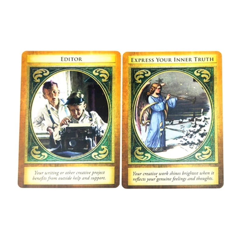 

Archangel Gabriel Oracle Cards Full English 44 Cards Deck Tarot Divination Fate Family Party Board Game