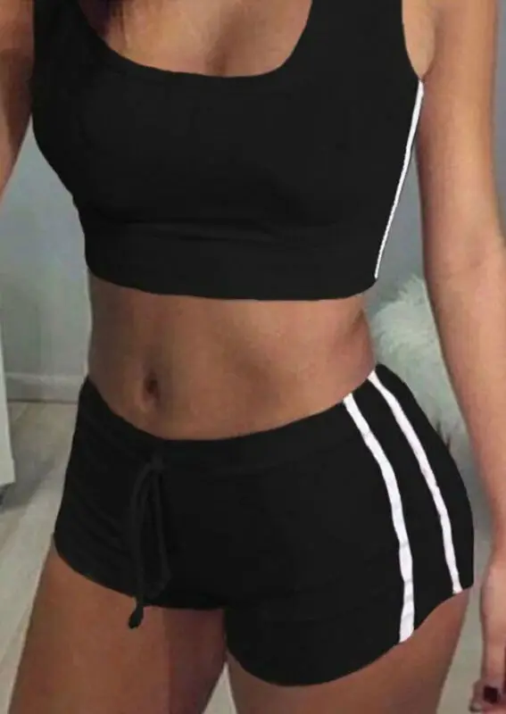 Новый женский спортивный костюм комплект бюстгальтер для фитнеса укороченный