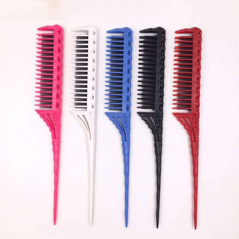 1 шт. портативная расческа для волос 3 ряда зубов распутывания крысы и хвоста -