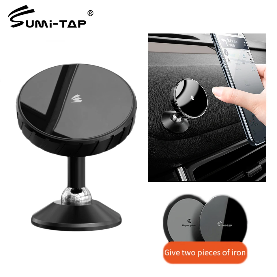 

Sumi-tap Car Phone Holder Magnetic Dashboard Universal Car Mount Stand Air Vent Clip Mobile Phone Support Bracket Magnet Holders