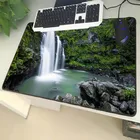 Коврик для мыши XGZ, резиновый Универсальный нескользящий коврик большого размера с красивым изображением пейзажа, боковой горы, водопада, для ноутбука и ПК