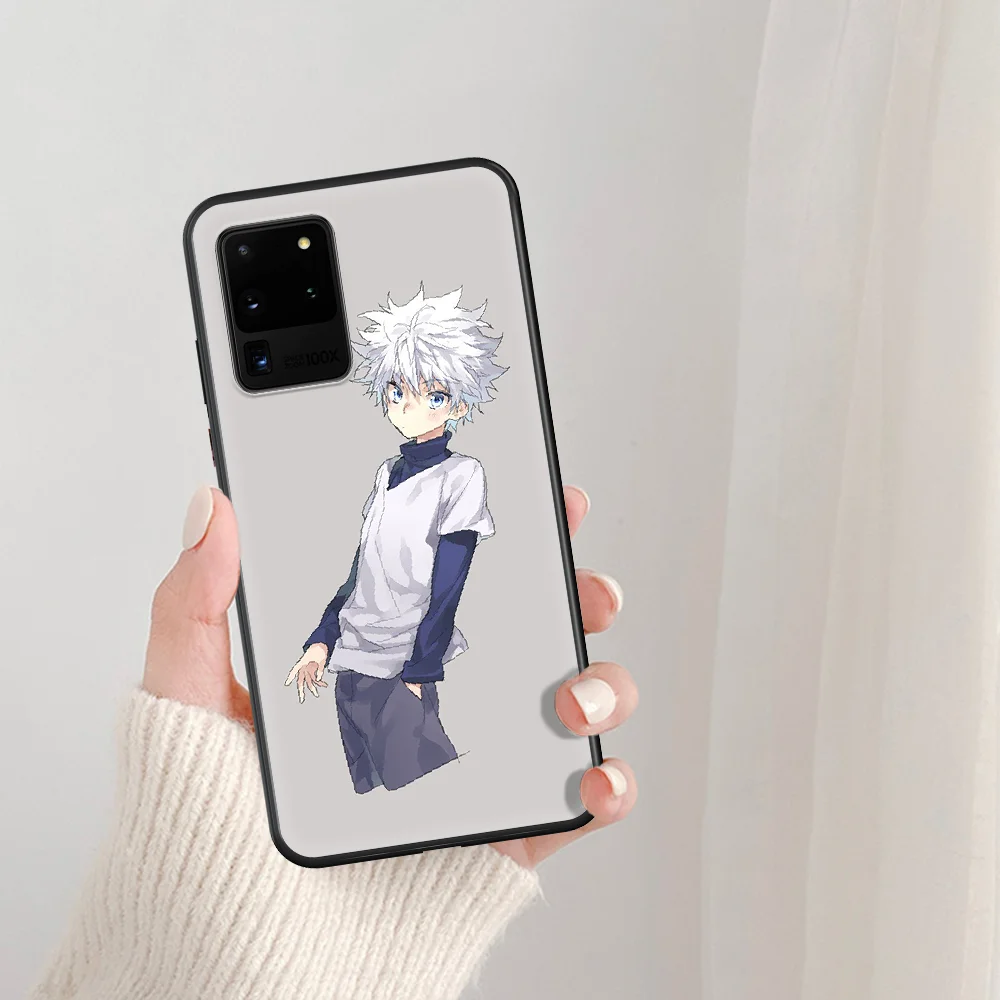 

Killua cute hunter x hunter DIY Phone Case For Samsung Galaxy Note S 8 9 10 20 Plus E Lite Uitra black Cell Pretty Cover Tpu