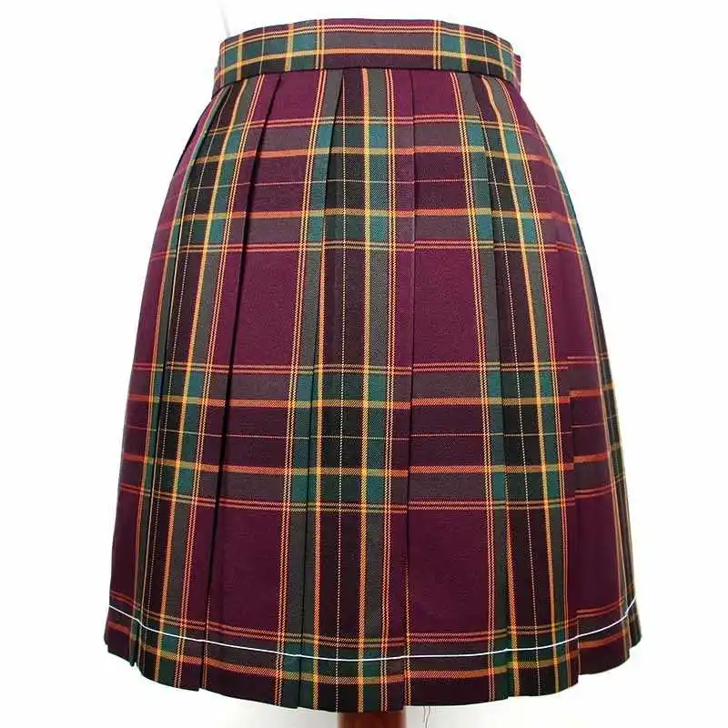 

Cute A-line 2021 Uniform Jk Skirts Plaid Skirt School Girl Short Skirt High Waist Rose Red Pink Gothic Tutu Skirt Dress Cloths