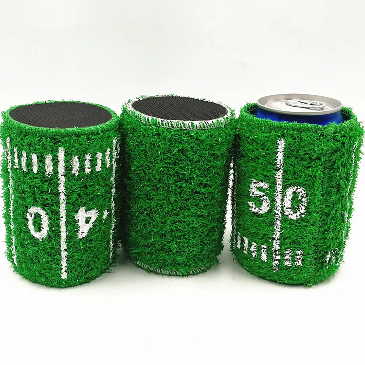 1 шт. газон для напитков Кола банка или пивная охладитель футбольная трава Can Koozie