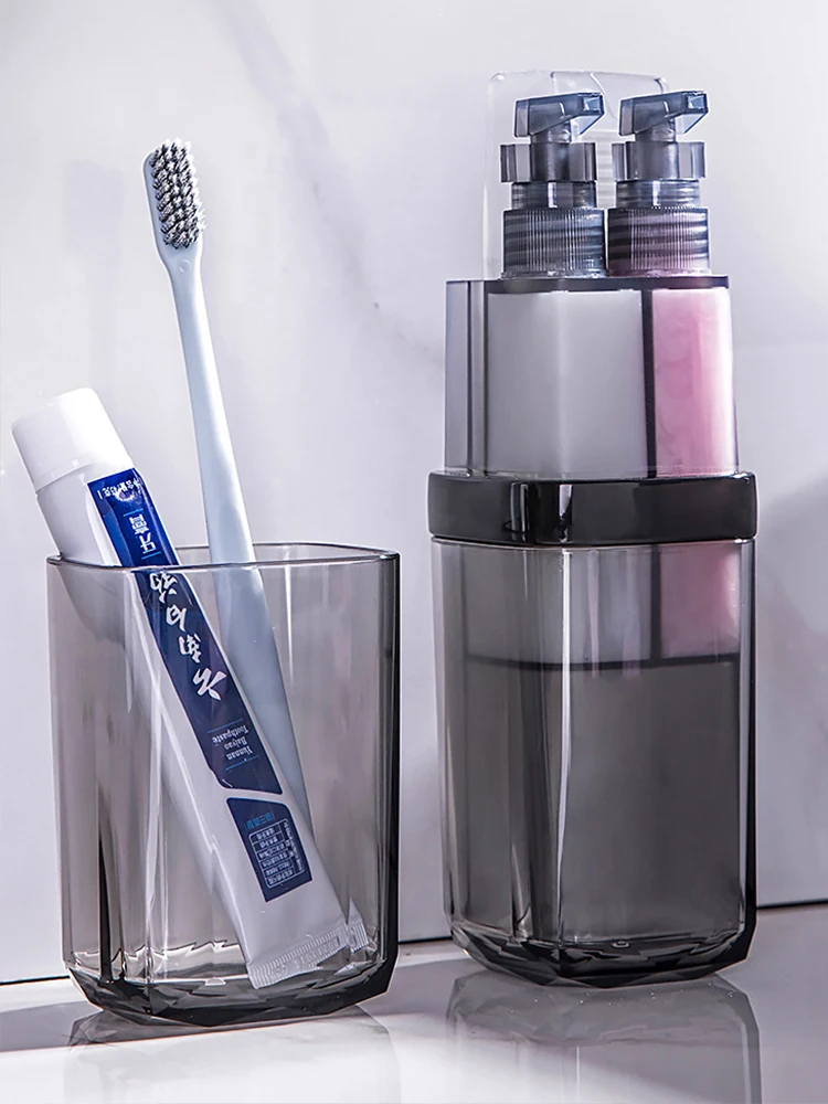 

Multifunction Wash Cup Toothbrush Box Storage Holders Couples Portable Mouth Subbottle Bathroom Mouthwash Bottled Travel Supplie