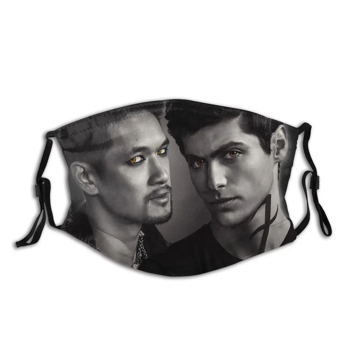 

Malec Shadowhunters Magnus Bane Alec Lightwood Non Disposable Trendy Mouth Face Mask Anti Wind Dustproof with Filters Polyester