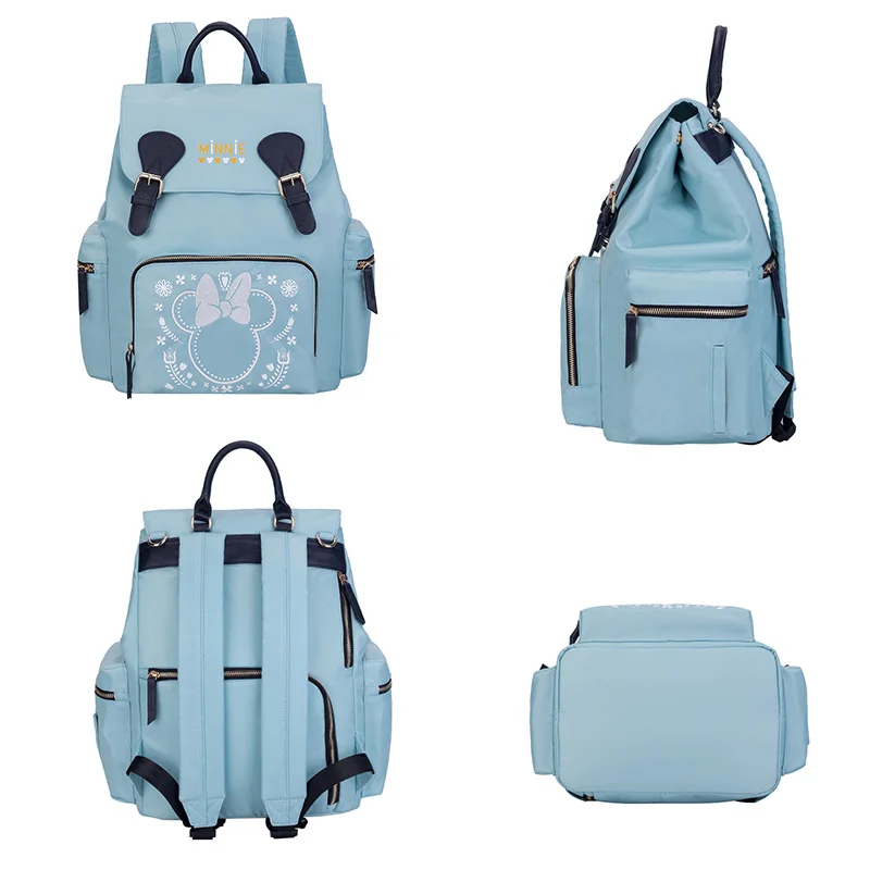 

Disney Mummy diaper bags Backpacks stroller hooks Mommy Cartoon Insulation backpack Nappy Bag for baby born with small bag