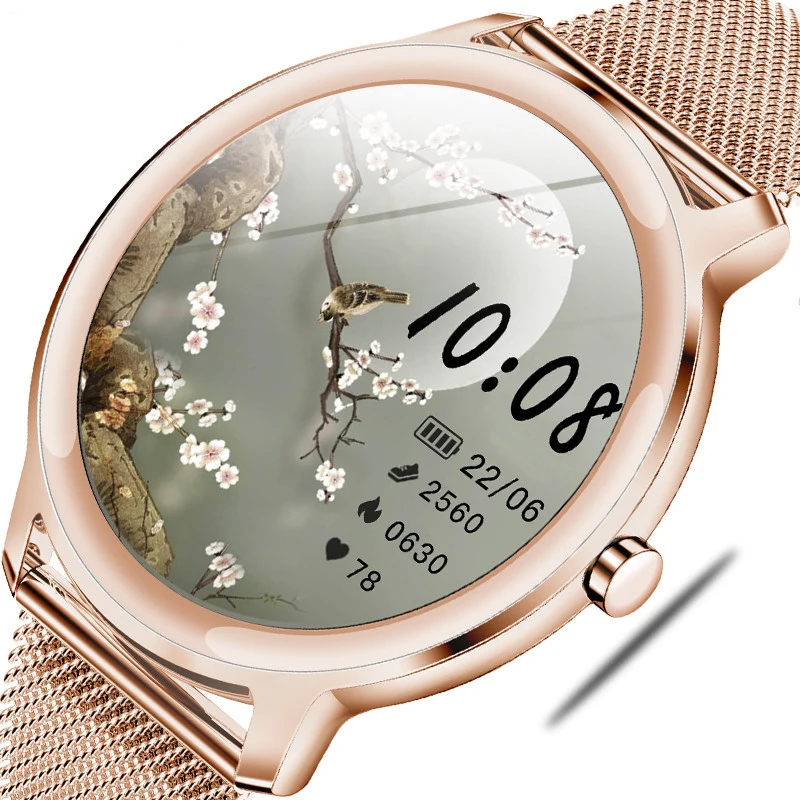 

2021 New Woman Smart Watch Women Physiological Heart Rate Blood Pressure Monitoring For Android IOS Waterproof Ladies Smartwatch