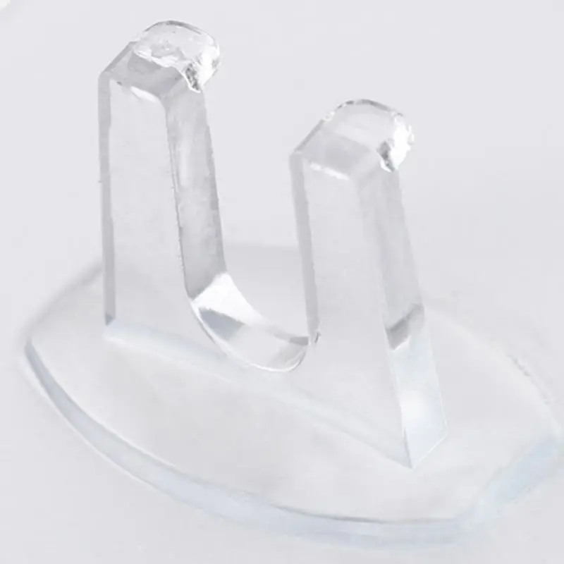 

5x Toothbrush Holder Transparent Hook Plug Hygienic Stand Shaving Rack Razor Sticky Adhesive Storage Bathroom