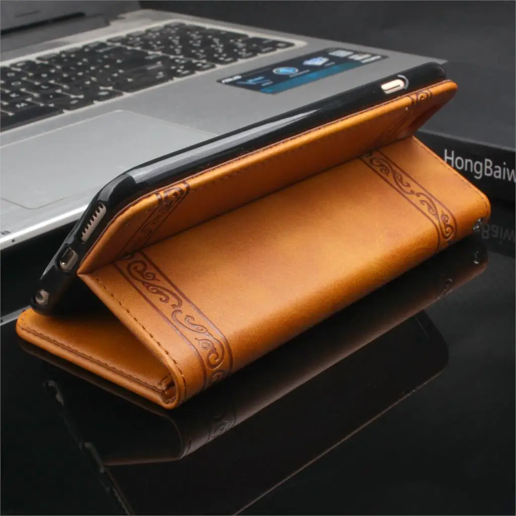 Phone Case for Apple iPhone 7 Plus Mobile phone shell handset flip card slot Leather Wallet 6 6s 8 Covre | Мобильные телефоны и